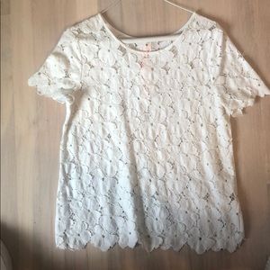 White lace top